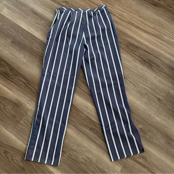 Caslon Blue White Red Stripe Pants Women’s Size 4 - Picture 5 of 9
